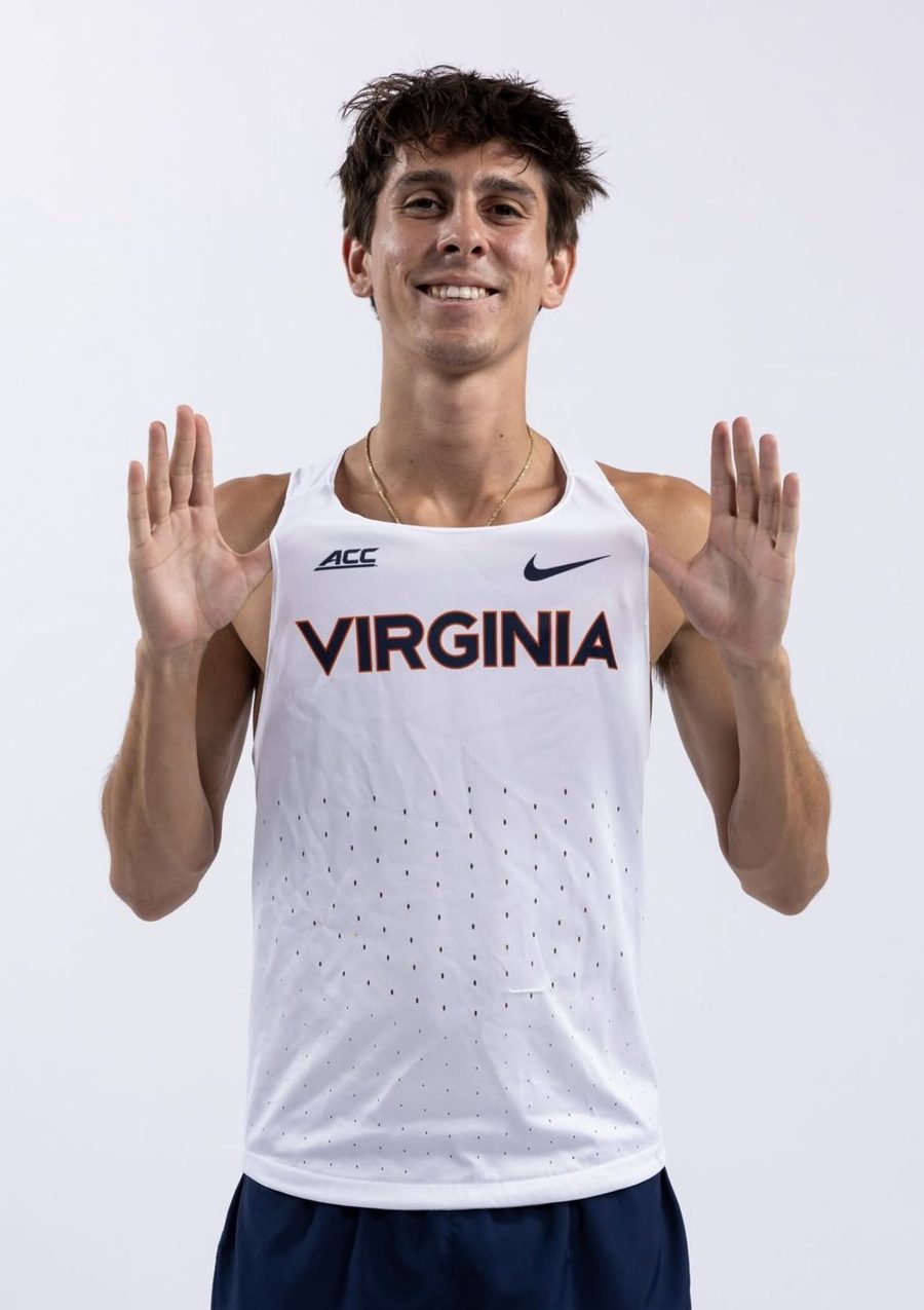 Richard Moreno in his Virginia uniform